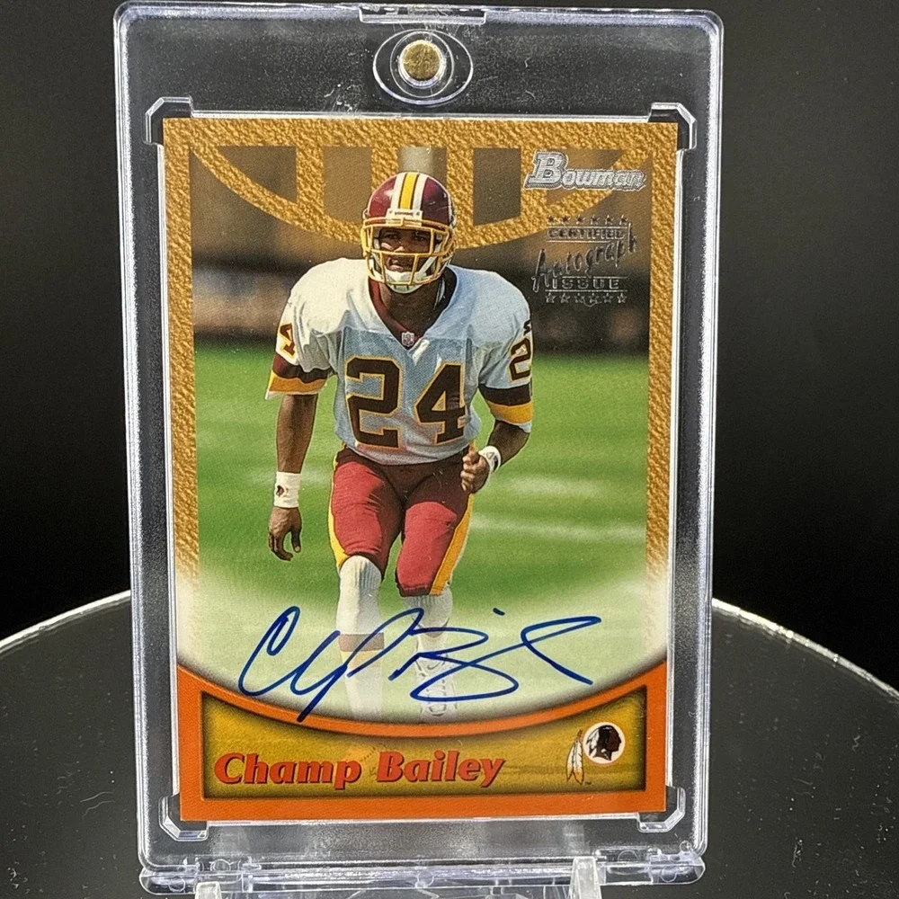 1999 Bowman - Autographs Champ Bailey #A9 (AU, RC)
